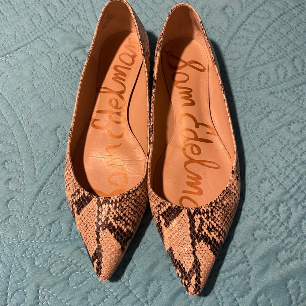 Sam Edelman Snake Skin Flats